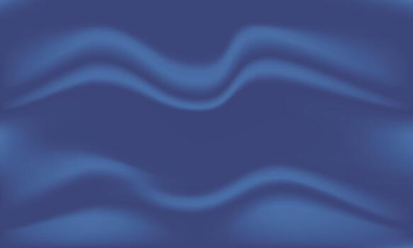 Smooth Abstract Background with Deep Indigo Blue Gradient and Flowing Silk or Drapery Texture vector