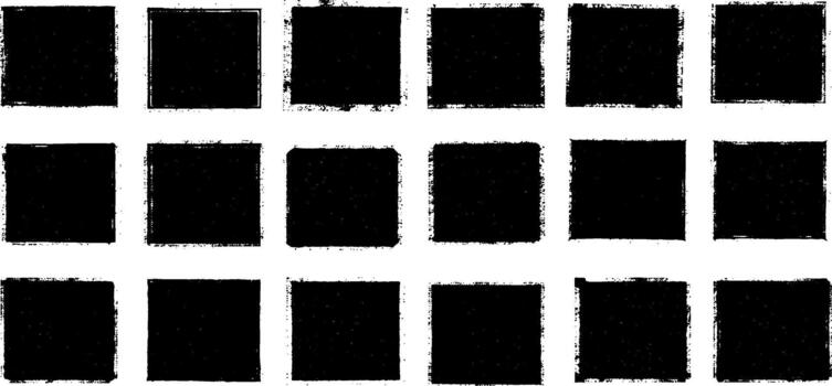 Collection of rough and edgy grunge frames, distressed texture borders for graphic design projects and artistic compositions vector