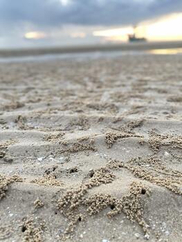 Sand Texture at the Shore photo