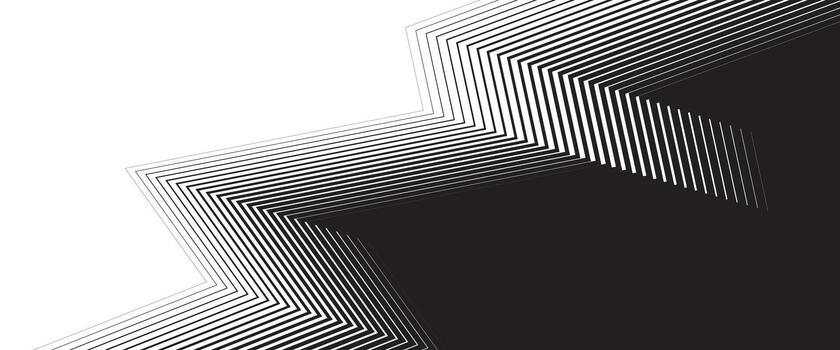 Abstract pattern zigzag lines black background vector
