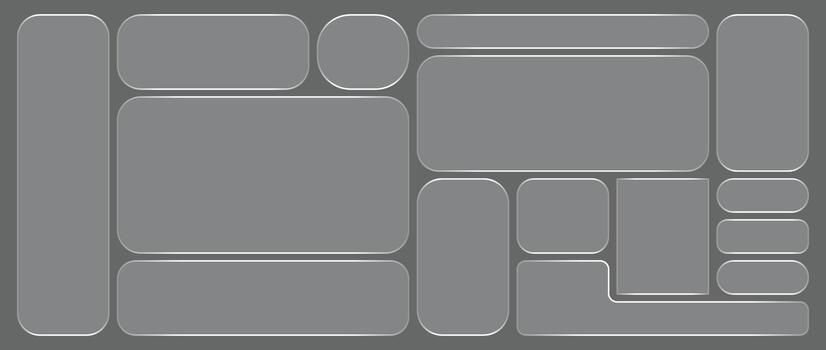 ui estructura metálica diseño modelo vector