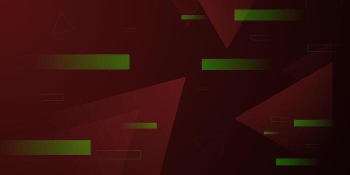 Abstract dark red overlap triangle pattern background with overlap green shapes lines pattern concept. Simple and elegant element background style. vector