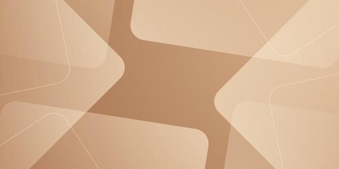 Abstract overlap square pattern banner background. Bright brown color element concept background design. vector