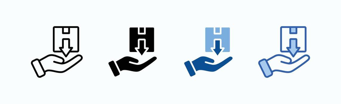 Receiver icon sheet multiple style vector