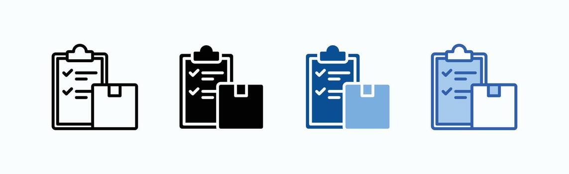 Checklist icon sheet multiple style vector