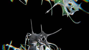 design av strömmande kromtyp trogen y2k looping design element bakgrund video