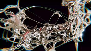 på design av symbolisk kromtyp trogen y2k looping design element bakgrund video