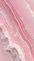 vertical sin costura lazo de rosado mármol textura en suave fluido movimiento video