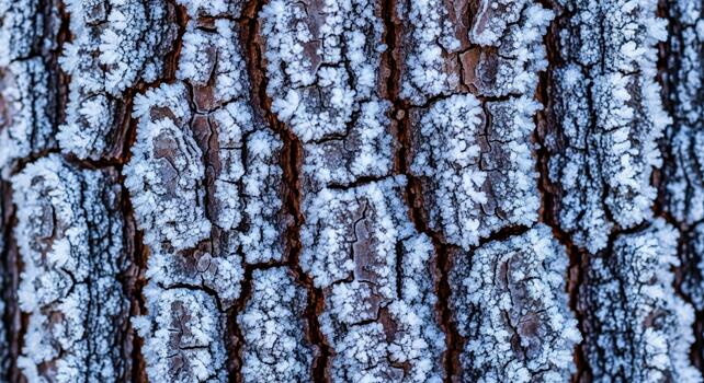 Detailed macro view of rough textured tree bark showing deep cracks and natural patterns photo