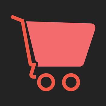Empty Cart smart trendy good amazing design useful Illustration colorful background vector