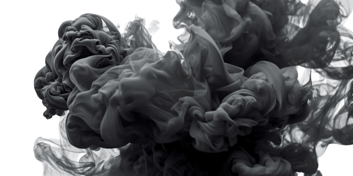 astratto nero inchiostro vorticoso e ondeggiante nel acqua, la creazione di un' dinamico e ipnotizzante effetto isolato su trasparente sfondo png