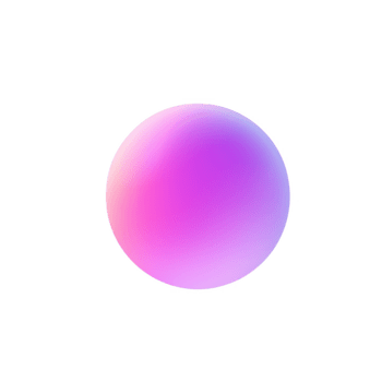 Vibrant gradient sphere isolated on transparent background, a smooth and colorful design element png