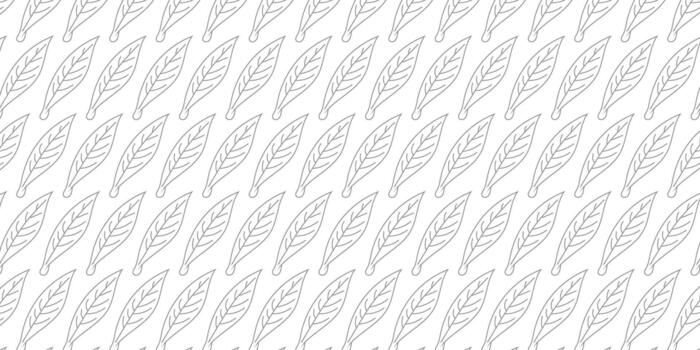 leaf pattern in a simple line art style. An elegant botanical graphic for decorative backdrops and textiles vector