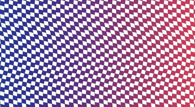 Blue to Red Gradient Checkered Pattern vector