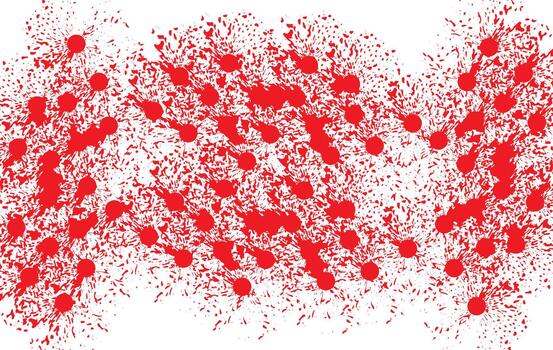 Abstract Red Drops and Splashes Texture vector