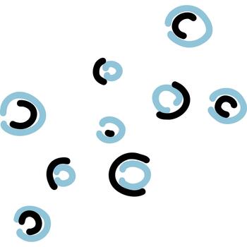 estilizado circular diseños en azul y negro, ideal para creativo proyectos y digital medios de comunicación aplicaciones vector
