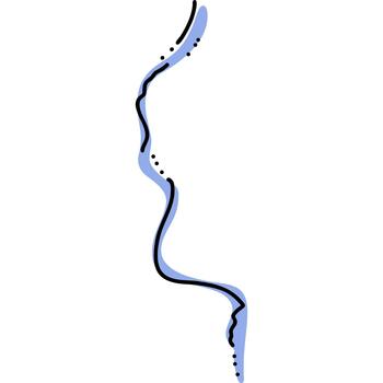 Stylish abstract line art design in blue, perfect for modern digital applications and creative projects. vector