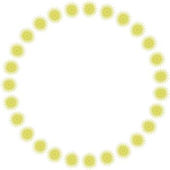 Star round frame. Sunburst explosion star. Template with empty space vector