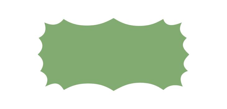 Groovy wavy rectangle retro border label with thick outline as abstract frame. Funky solid shape gives bubble background in modern y2k style for playful design or creative vintage accent. vector