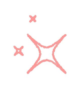 lápiz de color contorno petardo estrella símbolo con Estallar brillar y brillo. suave pastel brillar y gráfico fiesta elemento para festivo tarjeta o creativo antecedentes. vector