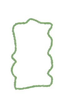 Wavy crayon outline box with fluid contour creates a unique quote frame. This rectangle textbox appears as a graphic with vibrant sketch style. Use as artistic background or creative textbox. vector