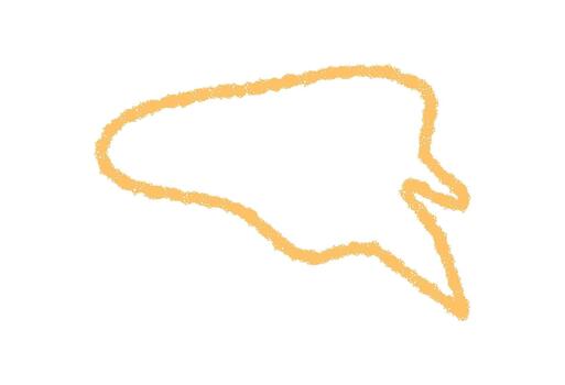 lápiz de color garabato habla burbuja icono con mano dibujado describir. Escribiendo mensaje para charla o hablar, negrita y redondo en forma. juguetón símbolo para comunicación o creativo correo. vector