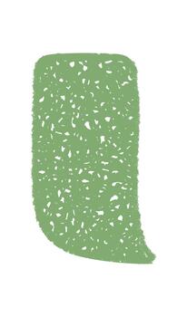 lápiz de color bosquejo fluido hablar burbuja en verde con un suave rectángulo forma formas un único habla y mensaje elemento. esta resumen comunicación gráfico agrega creativo toque y moderno estilo para diverso vector