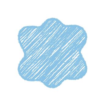 Groovy crayon sketched funky bubble shape forms a retro frame. Wavy background and chalk sketch border show y2k style with graphic shading. Abstract and playful design for modern artistic uses. vector