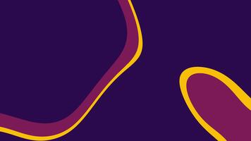 abstrakt bakgrund med slät rader i lila och gul toner, slät retro Vinka rörelse animering video