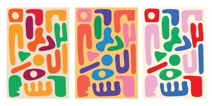 diseño pared Arte resumen vistoso único vector