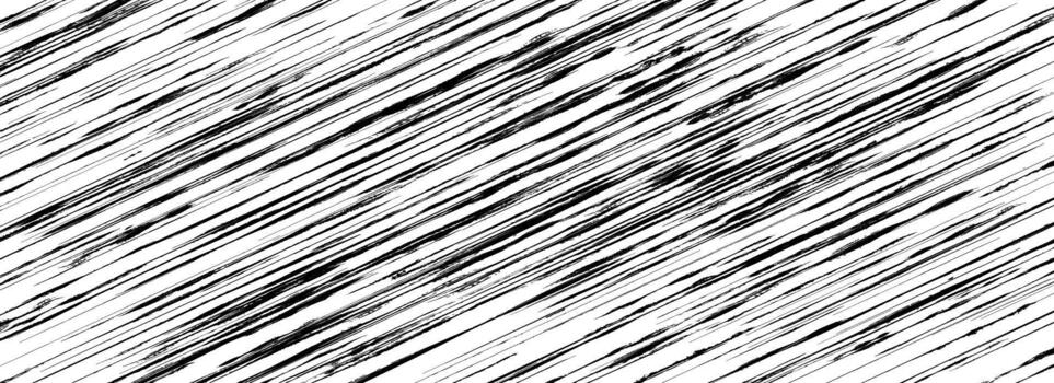Seamless diagonal scratch texture background. Old grunge brush strokes wallpaper. Distress etched lines surface overlay. Black and white rough slanted stripe backdrop. Weathered pattern vector