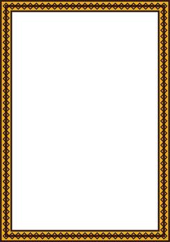 Decorative border frame design vector