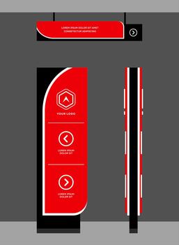 Identity Modern Signage System Design vector