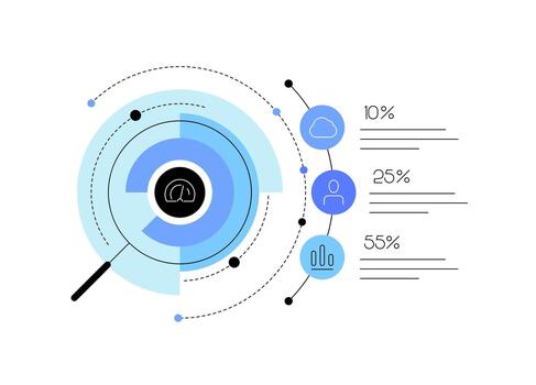 Mectics and big data research. Statistics and analysis. Searching optimisation vector