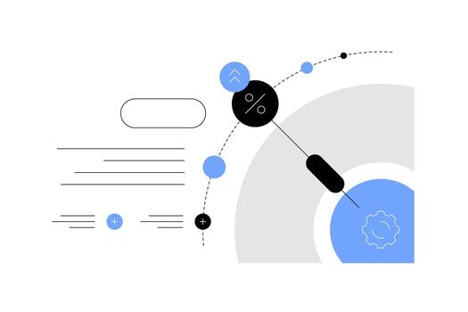 Planning and target chart. Business infographic. Presentation slide vector