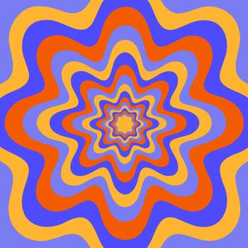 Abstract Multicolor Psychedelic Trippy pattern vector