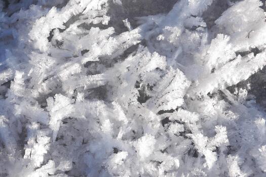 Abstract Snow Flaked Patterns and Fracture Lines Macro Texture Backdrop photo