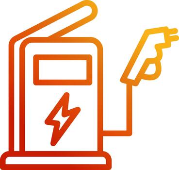 Charging Station User Interface Mark vector