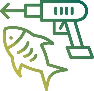 Speargun 3D Interface Shape vector