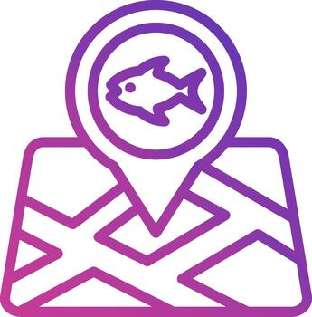 Map Thin Line Element vector