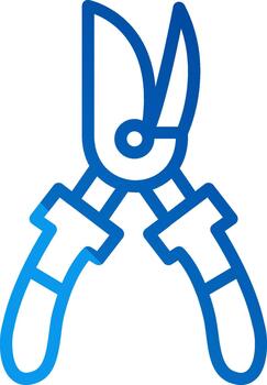 Shears Minimal UI Element vector