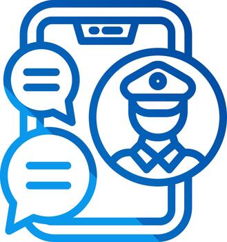 Chat Outlined Frame Object vector
