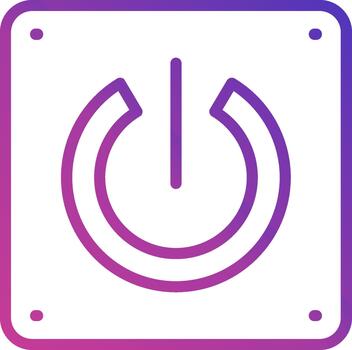 Power Switch Modern Tech Object vector