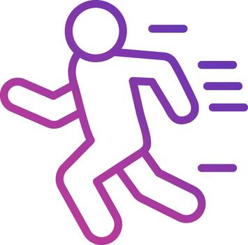 corriendo agudo línea marca vector