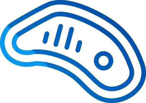 carne de vaca 3d interfaz forma vector