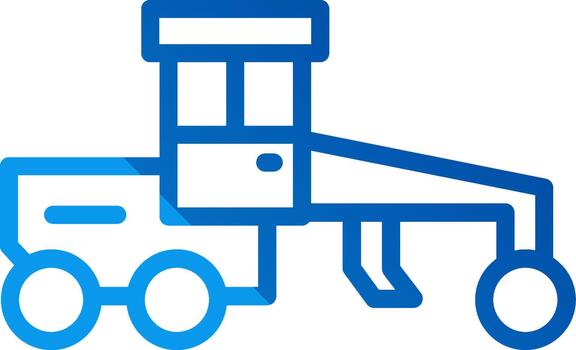 Grader 3D Rendered Symbol vector