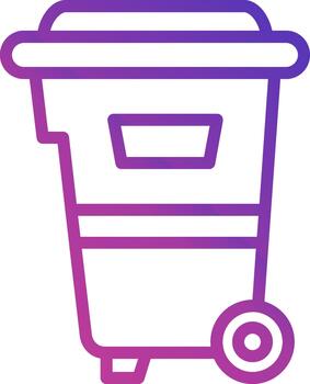 basura Delgado línea elemento vector