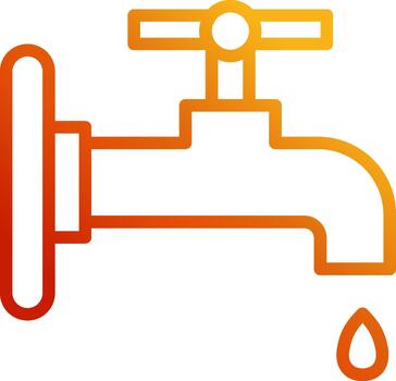 agua grifo mínimo ui elemento vector