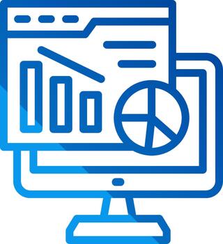 Web Analytics Cool Tone Form vector