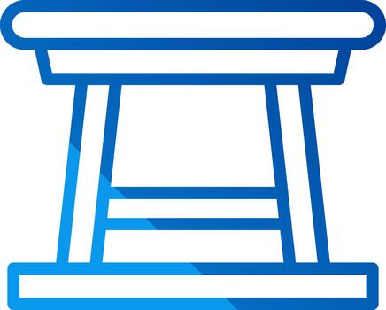 Dining Table Tech Styled Form vector